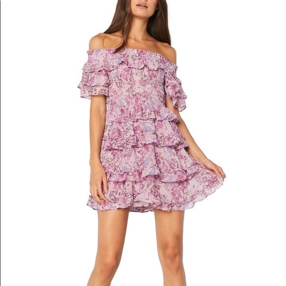 Misa Los Angeles Purple Inga Dress